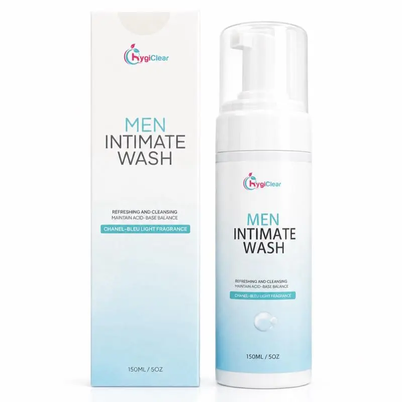 Men's Intimate Wash Personal Hygiene Sensitive Skin Care Odor Free pH Balanced with Natural Extract for Proper Care