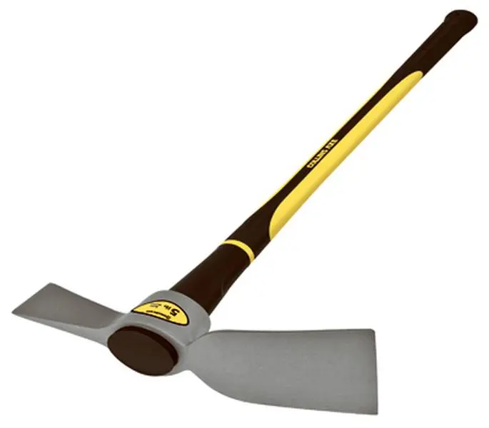212 MAIN Truper TH-5FD-C 5 lbs. Fiberglass Handle Cutter Mattock - Drop Forged Head, Double Injected, Heavy Duty Garden Anvil Trimmer for Cutting, Digging Roots