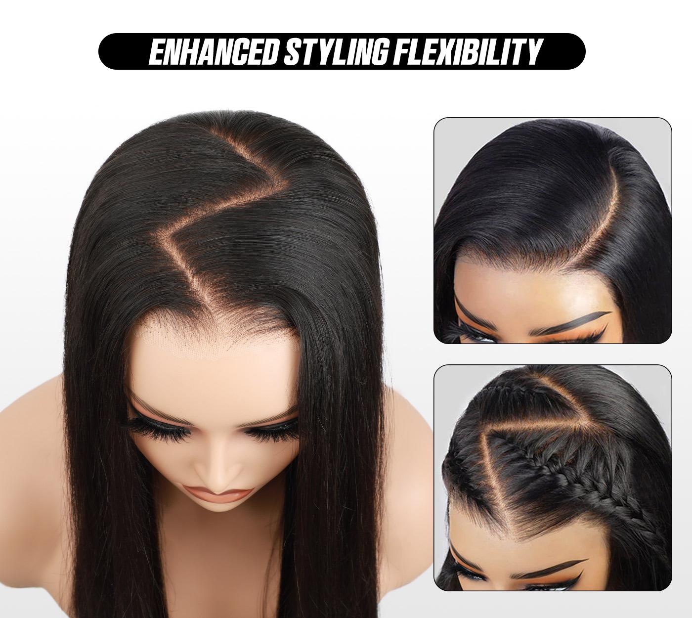 OQ Hair Wear And Go Body Wave Glueless Wigs Bleached Tiny Knots Pre Cut 7x5 HD Lace Front Wigs Human Hair Outdoorfun