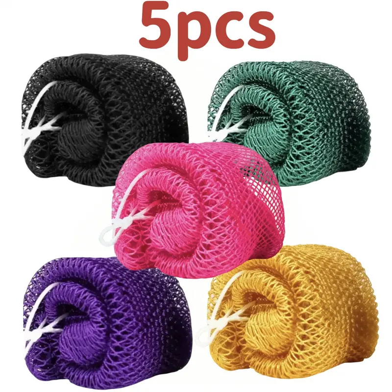 African Exfoliating Net Bath Sponge - Ethically Sourced from Nigeria, Foldable, Durable Adult Body Scrubber, Quick-Drying Hygienic Back Accessory, Cleansing Tool for Normal Skin to Lift Dead Skin Buildup for Radiant Self-Care