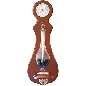 BA212 Wall Mounted  Station with Thermometer, Hygrometer, and Barometer - Cherry Finish
