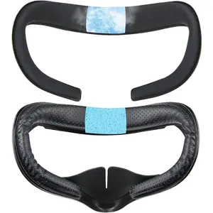 2 count Cooling Gel  Pad for  Quest 2, Replacement VR Headset Facial Interface Quick-Release Cushion Cover with Anti-Leakage Nose Guard