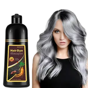Silver Gray 3 in 1 Hair Dye Shampoo - Can cover gray hairs,Herbal Ingredients,Contains Ginseng Extract,Natural Haircoloring,Silver Gray hairdye