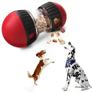 Indestructible Pet Food-Dispensing Ball, Interactive Training Ball, Adjustable Treat Dispenser & Teething Toy, Interactive Puzzle Slow Feeder for Dogs