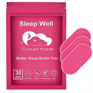 Mouth Tape 120/60/30 Strips 4/2/1-Month Supply Hypoallergenic Adhesive Gentle Ultra Breathable Stop Snoring Sleep Tape Sports Accessory Pink and Black