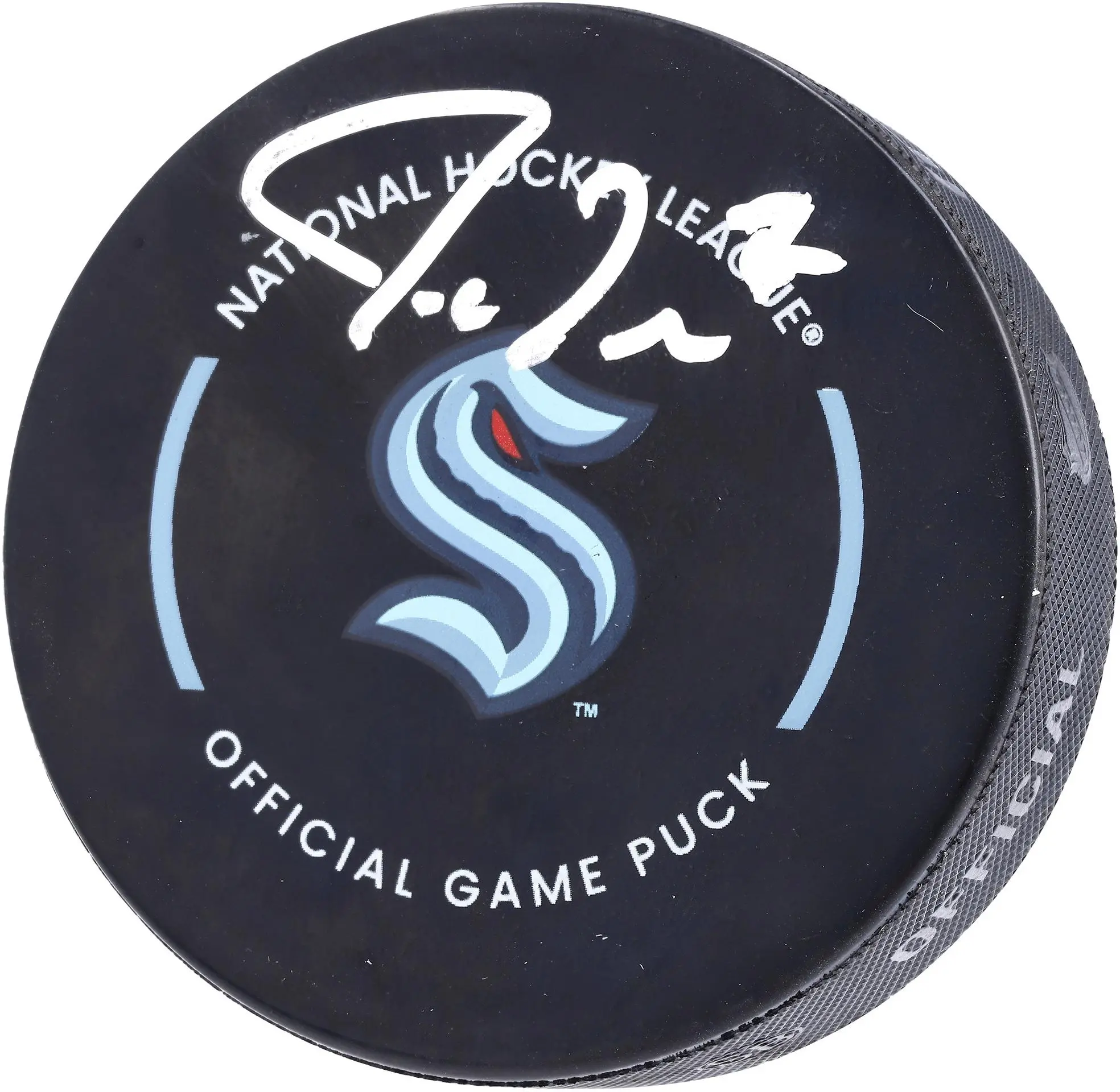 Jordan Eberle Seattle Kraken Autographed Official Game Puck - Fanatics Authentic Certified