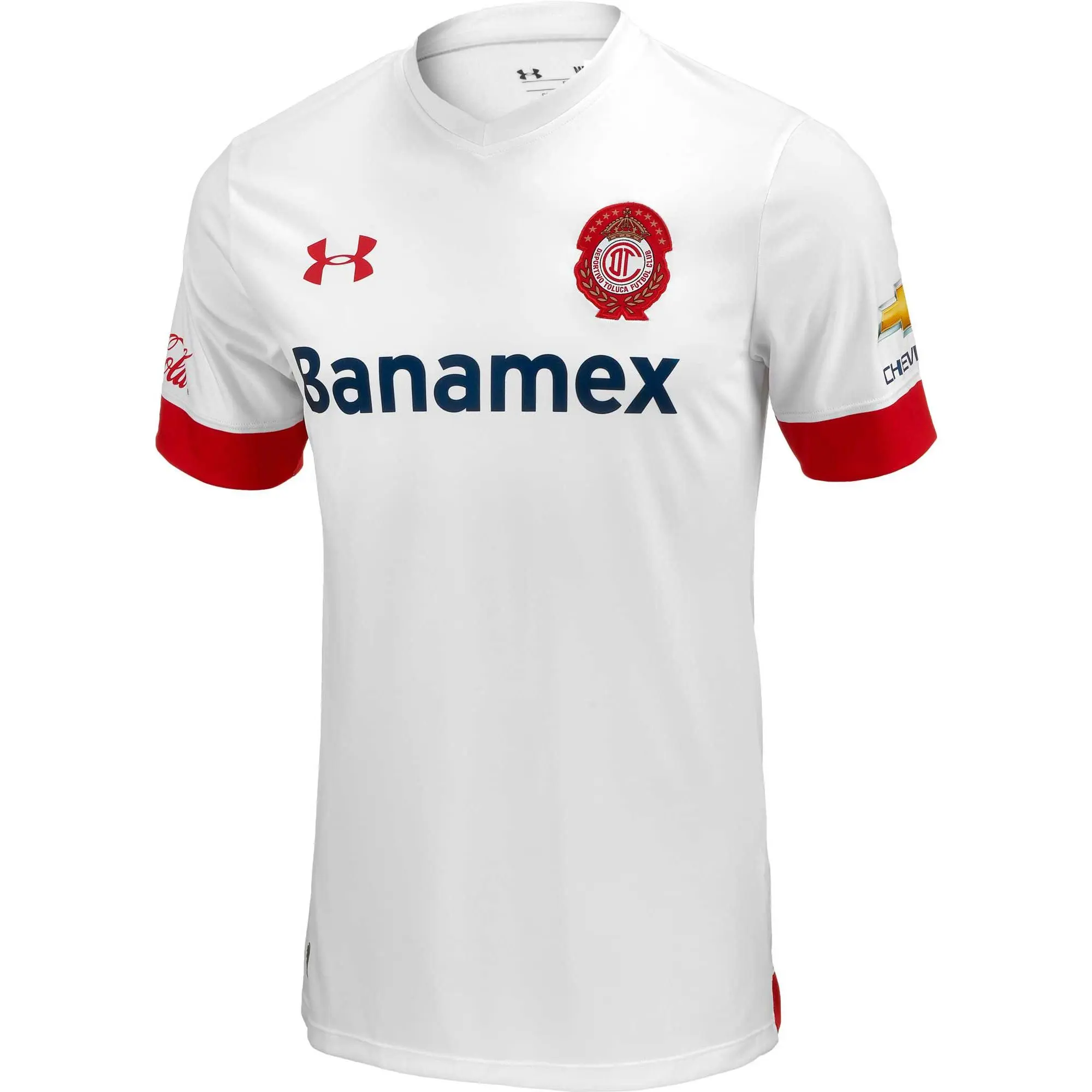 Under Armour Toluca Away Jersey 15 - White/Red