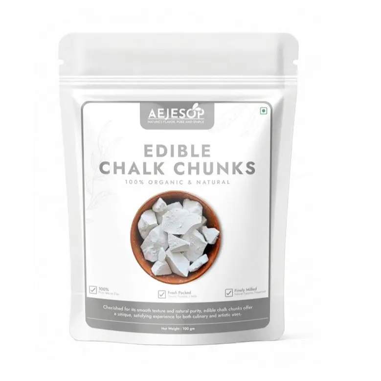 AEJESOP BELGOROD edible Chalk chunks, natural chalk, eating chalk, 3.5oz (100g)