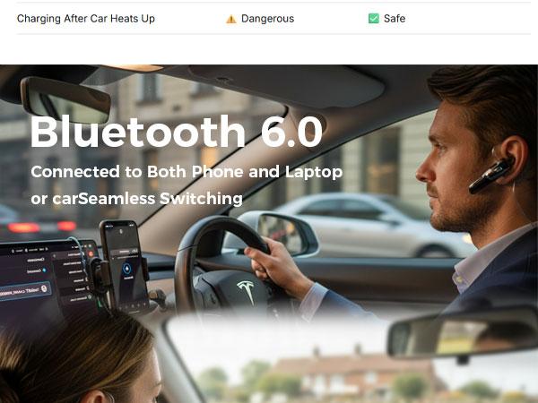 YUEYINOK Bluetooth headphones are suitable for various driving environments, noise cancelling headphone and V6.0 connectivity technology. They support hands-free operation and offer up to 42 hours of playback time.