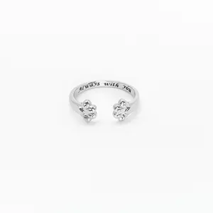 Paw Hug Ring, Adjustable Paw Print Memory Ring Never Gone Always Loved Forever In My Heart Durable Material Simple Design Ideal Gift for Pet Owners