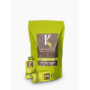 EVOO 12ml Travel Packets (20) - Organic EVOO, Natural Ingredients, Convenient for Travel