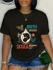 100% Cotton Doula Birth Worker L&D Nurse Birth Support Encouragement T-Shirt
