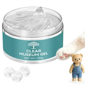 Clear Exhibit Gel for Museum,  Earthquake Putty to Keep Collections in Place, Removable & No  Transparent Wax for Glass Art, Antiques & Decor to  Falling, Vibration (3.52 Oz)