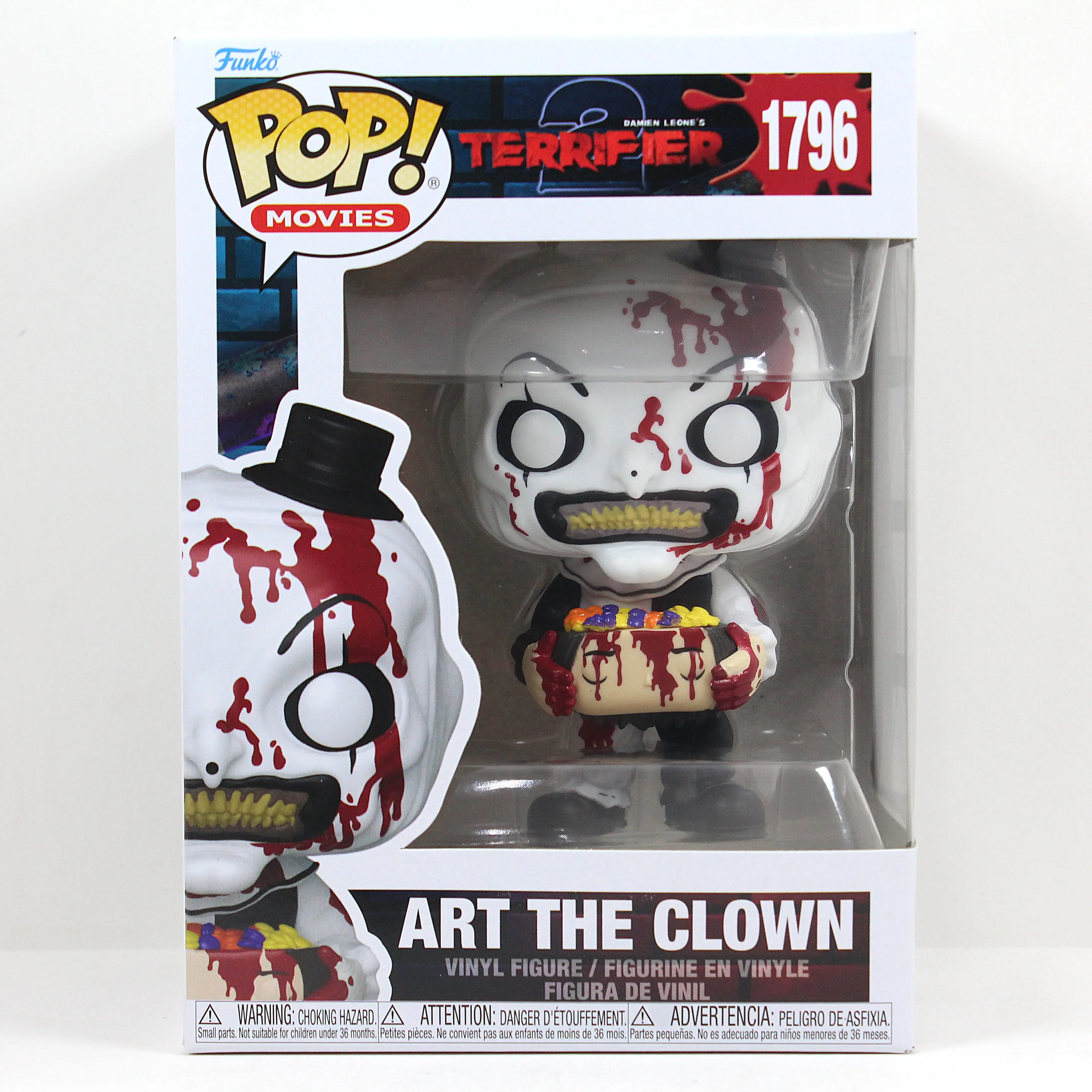 Funko Pop! Terrifier 2: Art the Clown with Head #1796 Funko Pop! Terrifier 2: Art the Clown with Head #1796