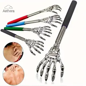 2026 Upgrade Version Stainless Steel Telescoping Back Scratcher, Portable Extendable Massager for Humans & Pets, Black Friday Thanksgiving Deal