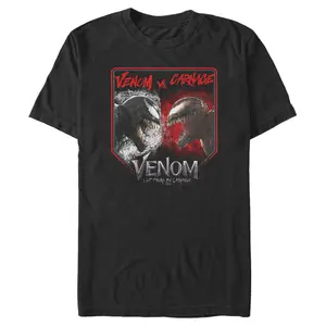 Men's Marvel Venom: Let There be Carnage Battle Time Venom Vs Carnage T-Shirt