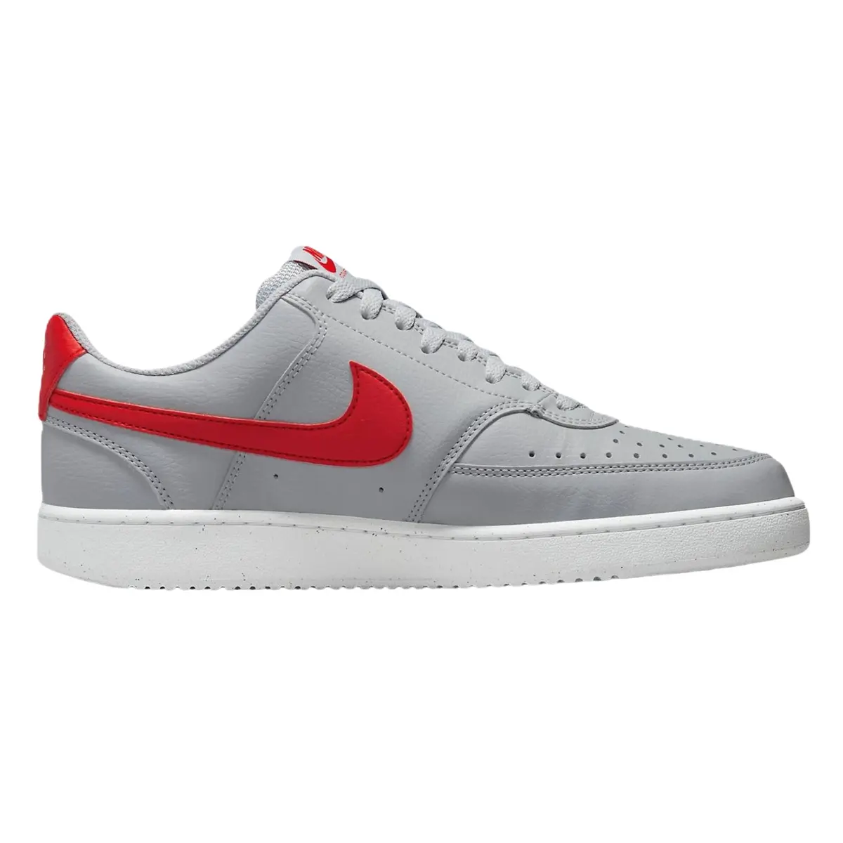 Nike Court Vision Low Next Nature Wolf Grey University Red Men's Fashion Shoes New