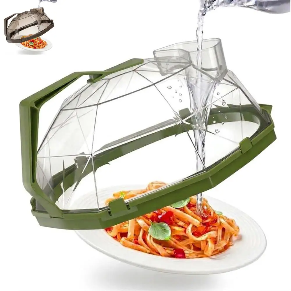 Microwave Oven Splash Cover, Transparent Microwave Oven Cover with Steamer, 100% Food-Grade Material, One-Piece Handle, BPA-Free, Kitchenware and Baking Utensil Cover, Essential Kitchen Gadget and Accessory, Kitchen Accessories, Kitchen Supplies