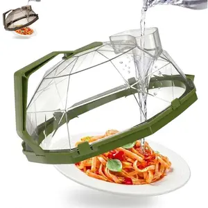Microwave Oven Splash Cover, Transparent Microwave Oven Cover with Steamer, 100% Food-Grade Material, One-Piece Handle, Splash Protector, BPA-Free, Kitchenware and Baking Utensil Cover, Essential Kitchen Gadget and Accessory.