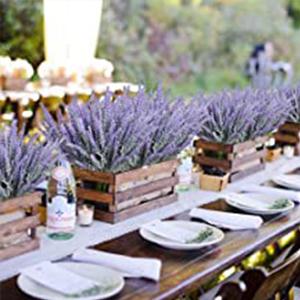 10 Bundles Artificial Lavender Fake Flowers Faux UV Resistant Plastic Plants for Home Wedding Kitchen Garden Patio Window Box Office Table Centerpieces Indoor Outdoor Decor #GLOBAL PICKS