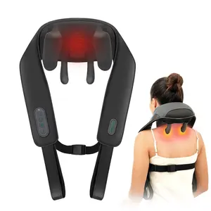 Snailax Neck Massager with Heat, Shoulder, and Neck Massager, Deep Kneading Neck Back Massager, Cordless, Lightweight, Comfortable for Gifting