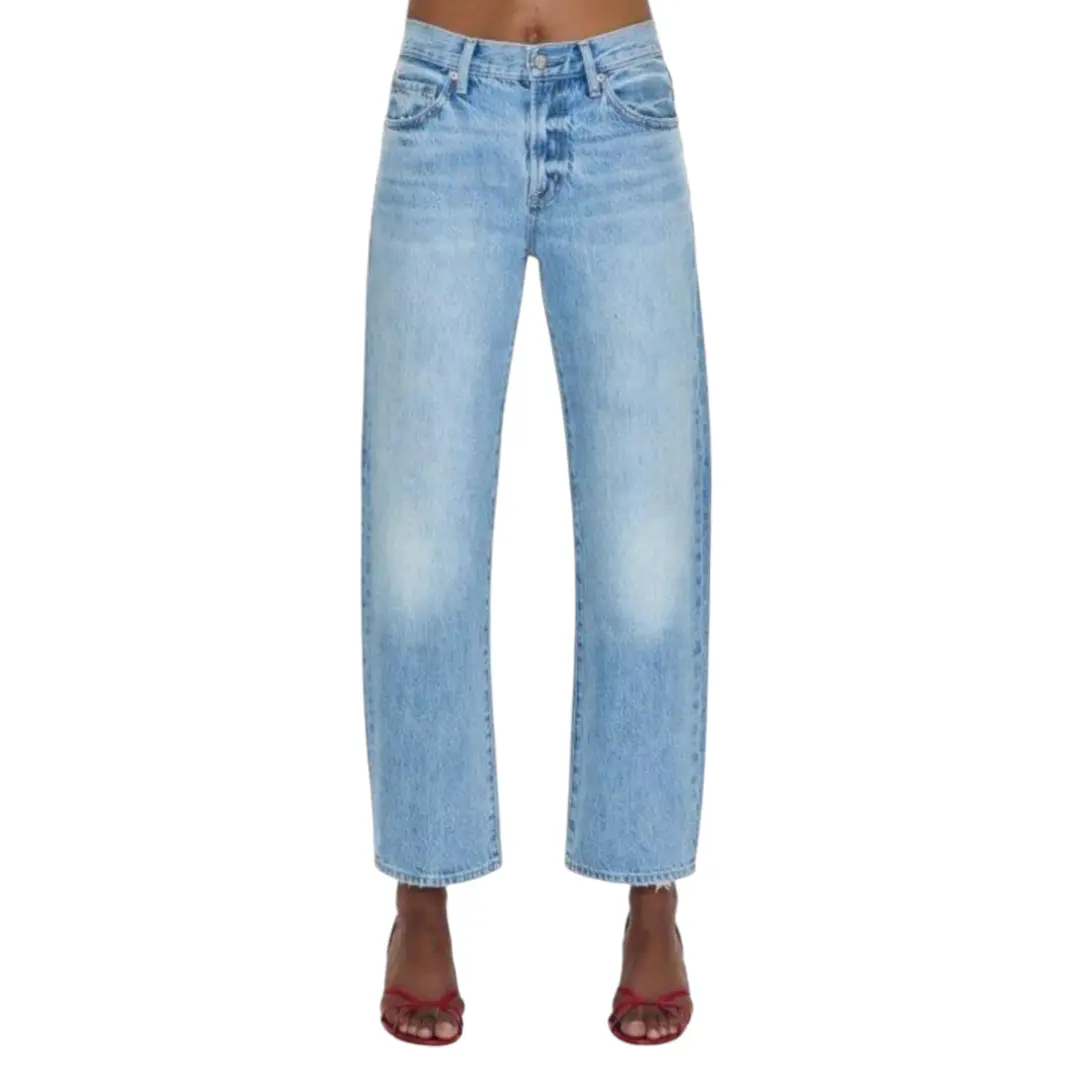 Pistola - Lexi Mid Rise Bowed Straight Denim - Athens