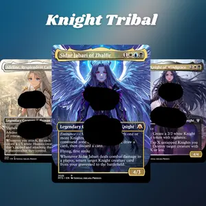 MTG Proxy 100+ Card Commander Deck Knight Tribal Honor Combat & Equipment Synergy Strategy Theme Ready to Play Magic Style Deck Perfect Gift for Collectors and Card Players