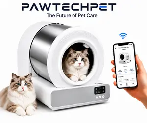 [PetEssentials] Pawtech Smart Low-Noise Auto-Cleaning Cat Litter Box (60L) - 2.4G WiFi APP-Controlled, Equipped with Smart Sensors, Safety Protection, Easy Maintenance #CatLitterBox#SmartLitterBox#CatLovers#TikTokShop