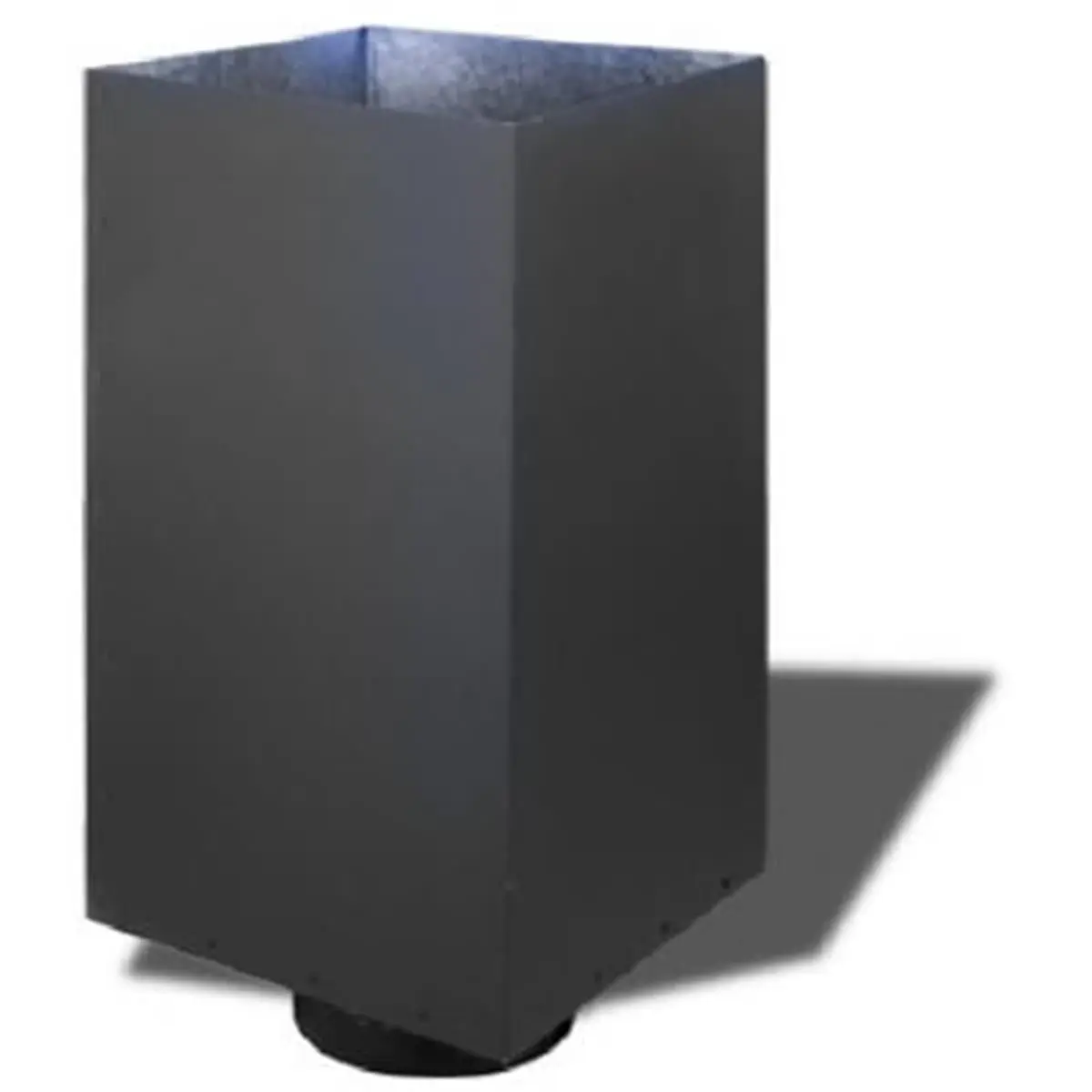 212 MAIN 8 in. Square Functional Single Unit Support Box - Home Organizer with 4 Screws, 15 lbs. Capacity, 15.25x15.25x24.75 in. Size, Ceiling Install Tool, Cylindrical Chimney Shield Storage Solution That Provides Insulation Shielding