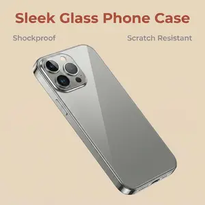 Alloy Aluminum Metal Frame (Not a full metal case) with MagSafe Magnetic PC Backboard,Phone Case for iPhone 17 Pro Max 17 Air 17Pro 16 15 14 13 12 Pro Max, Ultra Thin Phone Cover with Full Coverage Lens Protector,Wireless Charging Durable Shockproof Case
