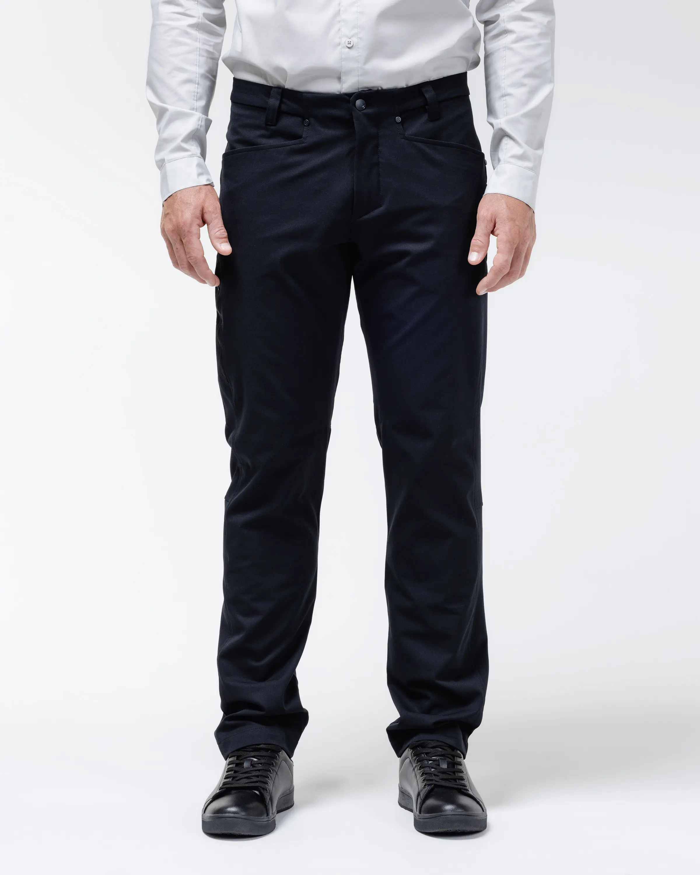 BLACK CREST The Passage Men's Chinos - 4-Way Stretch Twill with DWR Finish Water- and Stain-Resistant Slim Boot Cut 5 Pockets 100% Polyester Versatile Functional