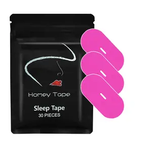 Homey Sleep-Aid Breathable Mouth Tape with Ventilation Holes Soft Comfortable 30 Pieces per Pack for Comfortable Night's Sleep Easy to Use Cotton Material Helps Promote Healthy Nasal Breathing mouth  tape  sleep
