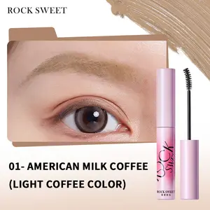 Rock Sweet Eyebrow Dye Gel Long-Lasting Natural Waterproof Sweatproof Gentle Formula Suitable for Women Girls Easy Application