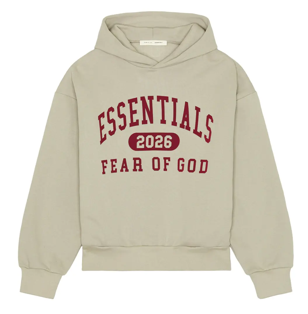 Fear of God ESSENTIALS Classic Hoodie Smoke Grey Men Or Women Streetwear