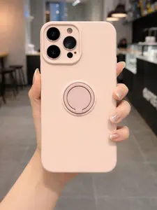 Slim Ring Stand Phone Case for iPhone 17 Pro Max/16/15/14/13/12/11 – Shockproof Anti-Fingerprint Cover