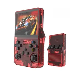 128G Retro Game Console Dual Joysticks USB Charging, Built-In Lithium Ion Battery, 3.5 Inch IPS Display, Handheld Game Console R36S open source Handheld Game Console