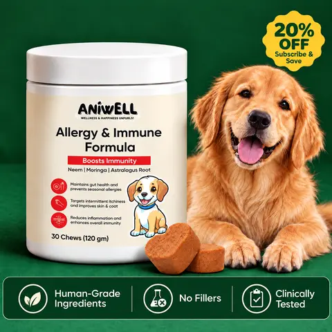 Aniwell Allergy & Immune Formula: Powered by Neem, Moringa, Turmeric