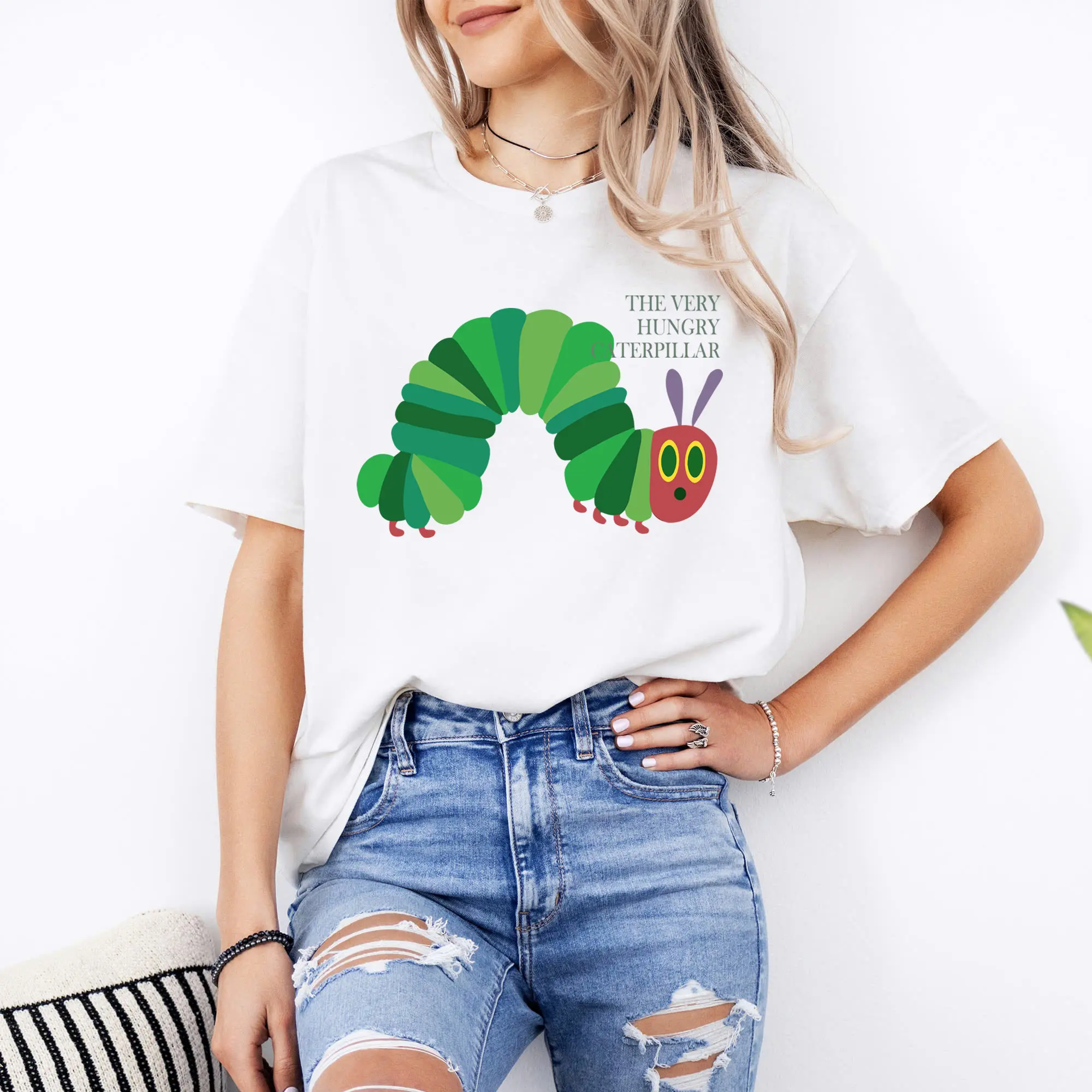 Very Hungry Caterpillar T-Shirt, Hungry Caterpillar Teacher Sweatshirt, Children's Books Shirt, Kindergarten Teacher Tee