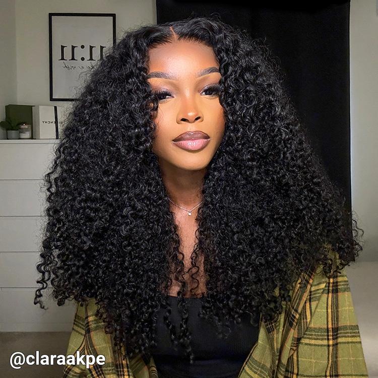 Wiggins Hair Pre Cut Ready And Go Wig Glueless Curly Wig Pre Bleached Pre Plucked 7x4 Closure Wig 13x4 HD Lace Frontal Wig Human Hair Dealsforyoudays