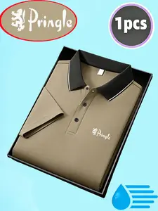 Men's Casual Sports Short Sleeve Polo Shirt | Stylish, Comfortable, Breathable, Regular Fit, Slightly Stretchy Lightweight Comfortable Skin-friendly Shirt