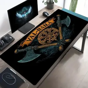 Vintage Viking Pattern Mouse Pad, Rectangle Gaming Mouse Pad, Non-Slip Mousepad, Office Desk Keyboard Mat for Home Office Game Room Desk, Computer Desk Accessories