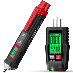 Electrical Test Kit, Non-Contact  Tester and GFCI Outlet Tester with LCD Display, Wiring Fault Checker, Outlet Tester Kit for Electrician, DIY, 2-