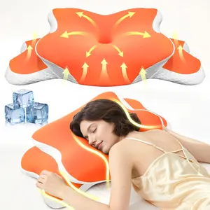 Butterfly Contoured Memory Foam Pillow for Neck Pain Relief, Fast Recovery Design, Ideal for Side, Back & Stomach Sleepers, Home & Dorm Use