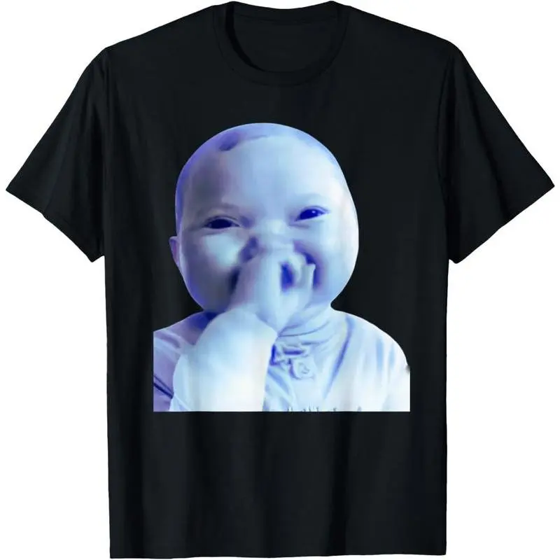 Trending Cotton Baby Meme T Shirt Featuring Humorous Artificial Intelligence Design