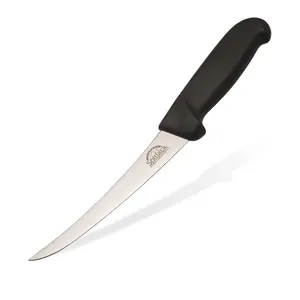 SpitJack Meat Trimming and Boning Knife - 6 Inch Curved Blade