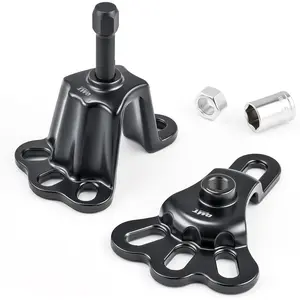 Universal Front Wheel Hub Puller Set for 3-3/4 to 4-1/2 Inch IDs, Rear Axle Puller Kit for 4-1/2 to 5-1/2 Inch IDs, Flange Type Axle Remover Tool with 5/8 inch x 18 Forcing Bolt