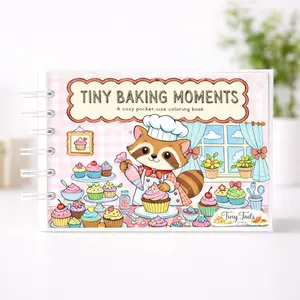 Tiny Baking Moments | Mini Coloring Book Collection Pocket-Size Coloring Books to Slow Down Anywhere