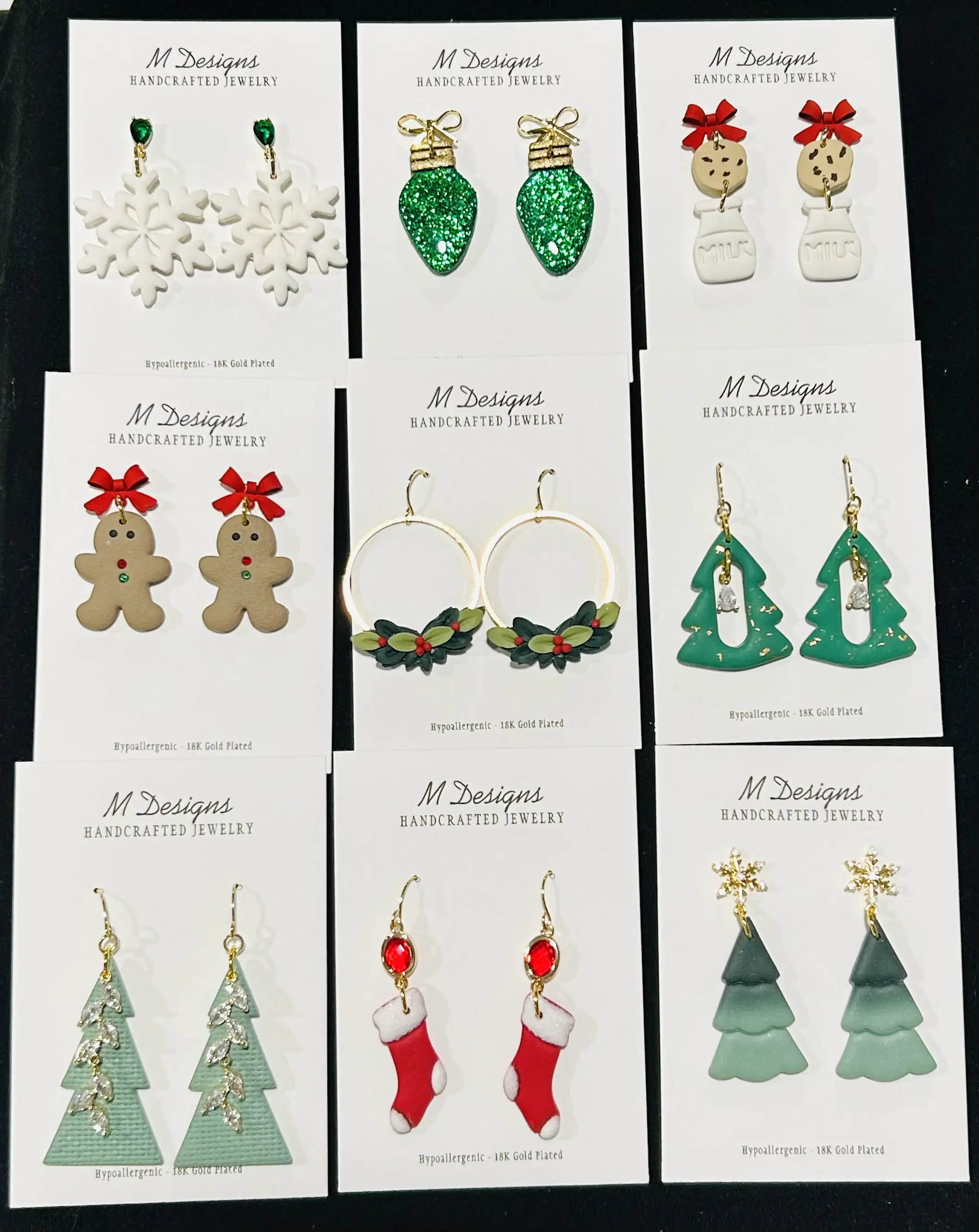 Christmas in July! Clay Earrings - for TikTok LIVE