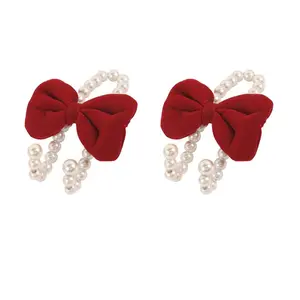 2pcs Charming Bowknot Design Car Seat Back Hook Durable ABS Material Multifunctional Interior Accessories for Women Girls Easy Installation Space Saving Solution