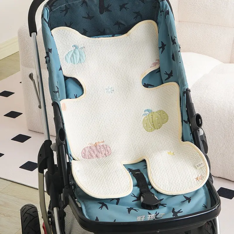 Baby Stroller Pad Thin Breathable Jacquard Fabric, Universal All-Season Car Seat Cushion, Comfortable and Durable Baby Accessory, Stroller Chilling Pad